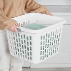 Sterilite Laundry Basket  1 5 Bushel Plastic Hamper With Handles  White  6 Pack
