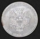 2021 American Silver Eagle Bu 1 Troy Oz   999 Fine One Dollar With Toning   Coa