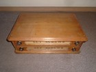 Antique Spool small Screws Cabinet 2 Drawer  Beautiful Patina W  Glass Drawers