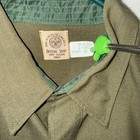 Vintage Boy Scouts Shirt Men s 15 5 Green Button Long Sleeve Bsa Uniform Patches