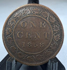 1858 Canada Large Cent  1c  One Cent Penny  Victoria  Km  1  Key Date  
