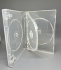 Sale  2 Top Quality 27mm Multi-4 Disc Dvd Case  M-lock Hub  Clear  4dvd3-clr-os