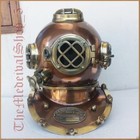 Antique Scuba Sca Divers Diving Helmet Usnavy Mark V Deep Sea Marine Divers Gift