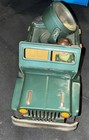 Vintage Military Jeep W Light Japan Tin Litho Friction  Defense  Toy Car-nice