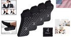 4 Pair Pack Unisex Non-slip Grip Socks -  Cushion For Exercise Safety