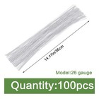 100 Pcs Floral Wire White  26 Gauge Flower Wire Stems  Floral Stems Supplies    
