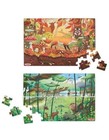 Melissa   Doug Let   s Explore Double-sided Seek   Find Floor Puzzle 48 Pieces