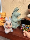 Vintage Rubber   Vinyl  Squeaky Toy Lot  Mickey  Lucy  Winnie  Eeyore  Bunny   