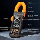 6000 Counts Digital Multimeter Tester Ac dc Voltage Trms Auto Range Amp Meter