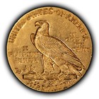 1910 G 2 50 Indian Head Gold Quarter Eagle - Authentic Us Coin - Sku-g5915