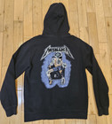Metallica Ride The Lightening Album Cover Concert Hoodie Adult M Divided H   M