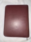 Day Timer Leather Zipped Around Planner 7 Ringed Binder Multiple Pockets