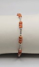 Carolyn Pollack American West Sterling Silver Southwest Coral Beaded Anklet 10 