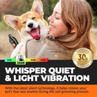 2025 Electric Dog Nail Grinder Pet Trimmer Usb Charge Clipper With 2 Led Lights