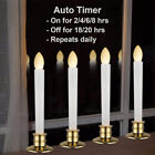 Led Window Candles Flameless Taper Candles With Remote And Timer For Christmas