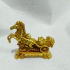 260g Old Chinese Bronze Gilt Fengshui Dynasty 12 Zodiac Year 