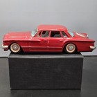 Vintage Red Tin Toy Car 4-door Sedan Friction Japan Style 1950s-60s Classic