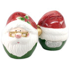 Fitz   Floyd Omnibus Santa Claus Christmas Hand Painted Salt   Pepper Shakers
