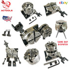 Rotary Table 3  Inch 80mm Horizontal And Vertical   Chuck All Sets Actools Usa