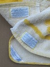 Lady Pepperell Vintage Hand   Bath Towels Daisy Floral Yellow Washcloth Set Of 4