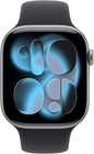 Apple Watch Series 11 46mm Gps cell Space Gray W  M l Black Sport Band Mfca4lw a