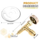 Propane Gas Casting Stove Needle Control Valve Gas With 3 8  Male Flare Thread