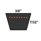 Drive Belt Fits Ariens Replaces 07208400