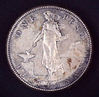 1908-s Philippines  United States Peso Silver Coin  Standing Liberty Filipinas