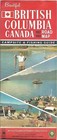 1967 British Columbia Official Highway Road Map Canada Campground Fishing Guide