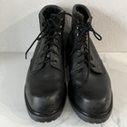 Vintage Red Wing 18023 Super Sole Made In The Usa Lace Boots Size 7 5 E Black