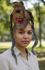 Vintage Handmade Hand-felted Wool Mask