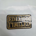 Limited Edition Iron On Patch Embroidered Applique Black Gold Collectible Badge