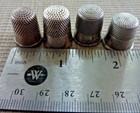 Eight  8  Vintage Silver Thimbles Sterling Silver Germany  Italy  Mexico  8    9