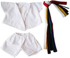 Karate Uniform Outfit Teddy Bear  Fits Most 14  - 18  Build-a-bear And Make Your
