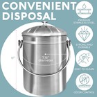 Epica Countertop Compost Bin Kitchen   1 3 Gallon   Odorless Composting Bin W   