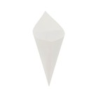 Restaurantware Conetek 10-inch Eco-friendly White Food Cones 100-ct Paper
