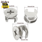 20pcs Furniture Cam Lock Fasteners  15 Mm Furniture Connecting Lock Nut Cabinet