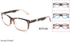 Classic Reading Glasses Fashion Spring Hinged Reader Rectangular Two Tone Color
