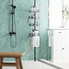 Zenna Home Rust-resistant Corner Shower Caddy For Bathroom  4  Assorted Colors 