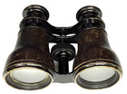 Vintage Antique Binoculars Lemaire Fabt Paris Black Leather Clad Opera Glasses
