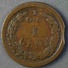 1863 Patriotic Civil War Token  1 391a   i O u 1 Cent  Vf  Clipped