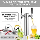 Dual Tap Kegerator Tower Beer 3  Draft