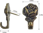 Push Pin Hangers  20 Pcs Zinc Alloy Hooks Picture Hanging Bronze  Bronze 