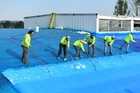 Ames Contouring Roof Fabric - White 40x81 Roofing Tool And Fabric Sealer To