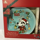 Disney   s Milk   Cookies For Santa Plate   Milk Glass Set Mickey Aulani Hawaii