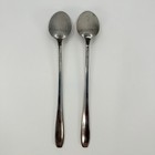 2 Mcm Wallace North Star Atomic Starburst Iced Tea Spoons Vtg Stainless Flatware