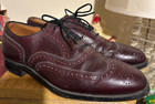 Vtg  Johnston   Murphy Aristocraft Burgundy Oxford Wingtip Shoe Sz 10 C a