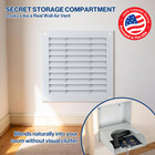 Hidden Wall Safe W  Air Vent Cover Small Hidden Safe Secret Compartment W  Lock
