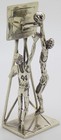 Vintage Italian Handmade Sterling Silver 925 Basket Players Large Rare Figurine