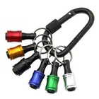 6pcs Screwdriver 1 4  Hex Shank Quick Release Keychain Drill Bit Holder Bit Set